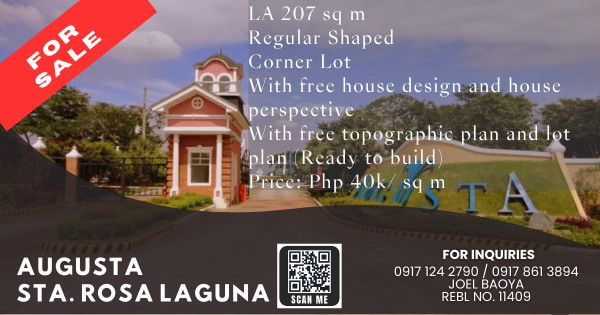 Augusta Lot At Santa Rosa Laguna for sale