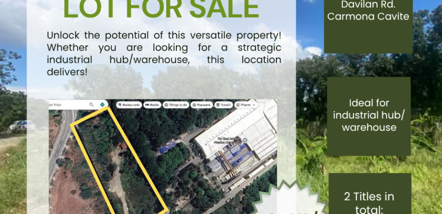 Prime Industrial Lot in Carmona Cavite